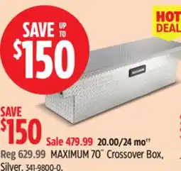 Canadian Tire MAXIMUM 70˝ Crossover Box, Silver offer