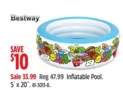 Canadian Tire Bestway Inflatable Pool. 5´ x 20˝ offer