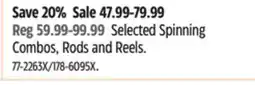 Canadian Tire Selected Spinning Combos, Rods and Reels offer