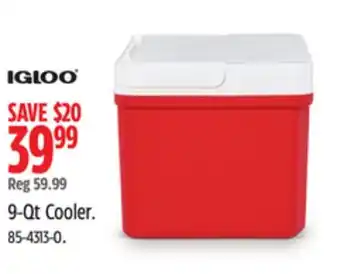 Canadian Tire Igloo 9-Qt Cooler offer