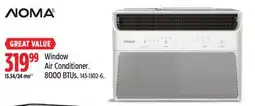 Canadian Tire Noma Window Air Conditioner. 8000 BTUs offer