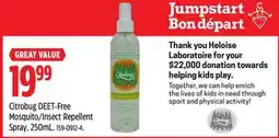 Canadian Tire Citrobug DEET-Free Mosquito/Insect Repellent Spray offer
