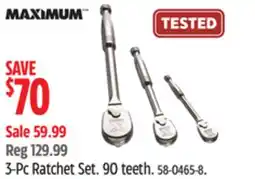 Canadian Tire MAXIMUM 3-Pc Ratchet Set offer
