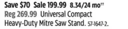 Canadian Tire DEWALT Universal Compact Heavy-Duty Mitre Saw Stand offer