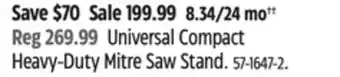 Canadian Tire DEWALT Universal Compact Heavy-Duty Mitre Saw Stand offer