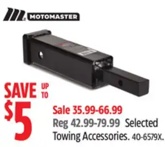 Canadian Tire MotoMaster Selected Towing Accessories offer