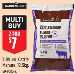 Canadian Tire Garden Club Cattle Manure offer