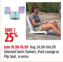Canadian Tire Step 2 Selected Swim Trainers, Pool Lounge or Flip Seat offer