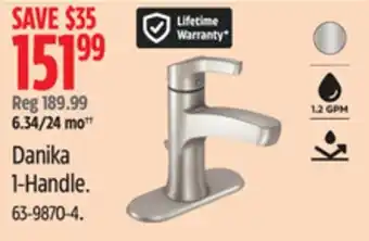 Canadian Tire Moen Danika 1-Handle offer