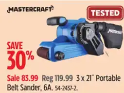 Canadian Tire Mastercraft 3 x 21˝ Portable Belt Sander offer