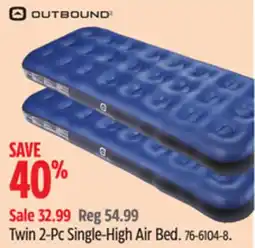 Canadian Tire Outbound Twin 2-Pc Single-High Air Bed offer