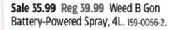 Canadian Tire Weed B Gon Battery-Powered Spray offer