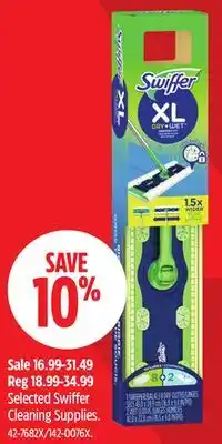 Canadian Tire Selected Swiffer Cleaning Supplies offer