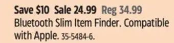 Canadian Tire Bluehive Bluetooth Slim Item Finder. Compatible with Apple offer