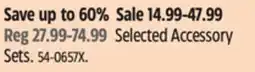 Canadian Tire Selected Accessory Sets offer