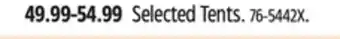 Canadian Tire Selected Tents offer