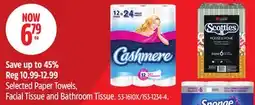 Canadian Tire Sponge Towels Selected Paper Towels, Facial Tissue and Bathroom Tissue offer