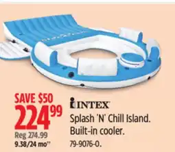 Canadian Tire Intex Splash 'N' Chill Island. Built-in cooler offer