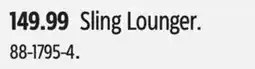 Canadian Tire Sling Lounger offer
