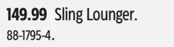 Canadian Tire Sling Lounger offer