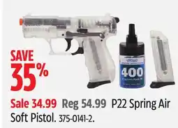 Canadian Tire Walther P22 Spring Air Soft Pistol offer