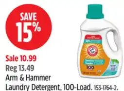 Canadian Tire Arm & Hammer laundry detergent offer