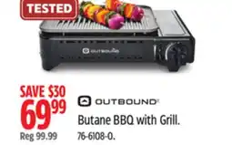 Canadian Tire Outbound Butane BBQ with Grill offer