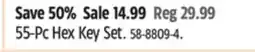 Canadian Tire CERTIFIED 55-Pc Hex Key Set offer