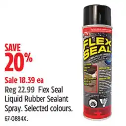 Canadian Tire Flex Seal Liquid Rubber Sealant Spray offer