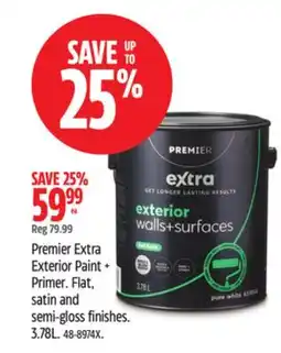 Canadian Tire Premier Extra Exterior Paint + Primer offer