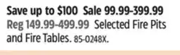 Canadian Tire For Living Selected Fire Pits and Fire Tables offer