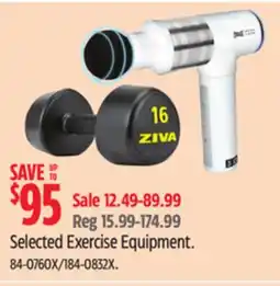 Canadian Tire Selected Exercise Equipment offer