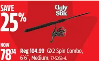 Canadian Tire Ugly-Stik GX2 Spin Combo offer
