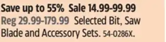 Canadian Tire Maximum Selected Bit, Saw Blade and Accessory Sets offer