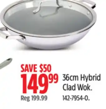 Canadian Tire 36cm Hybrid Clad Wok offer