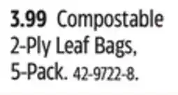 Canadian Tire Canadian Tire Compostable 2-Ply Leaf Bags offer