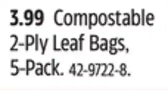 Canadian Tire Canadian Tire Compostable 2-Ply Leaf Bags offer