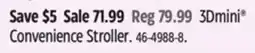 Canadian Tire 3Dmini Convenience Stroller offer