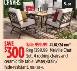 Canadian Tire CANVAS Melville Chat Set offer