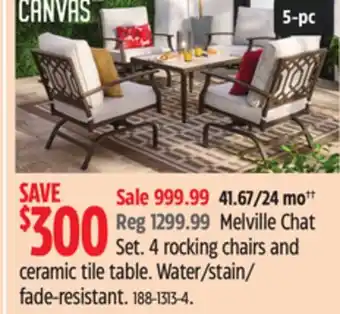 Canadian Tire CANVAS Melville Chat Set offer