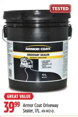 Canadian Tire Armor Coat Driveway Sealer offer