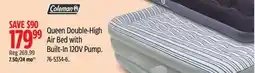 Canadian Tire Coleman Queen Double-High Air Bed with Built-In 120V Pump offer