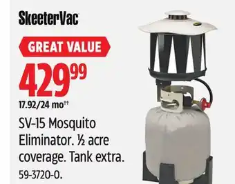 Canadian Tire SkeeterVac SV-15 Mosquito Eliminator offer