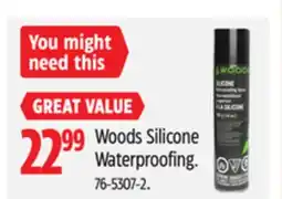 Canadian Tire Woods Silicone Waterproofing offer