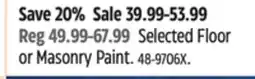 Canadian Tire Armor Selected Floor or Masonry Paint offer