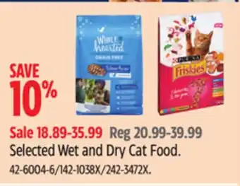 Canadian Tire IAMS Selected Wet and Dry Cat Food offer