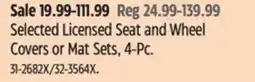 Canadian Tire Selected Licensed Seat and Wheel Covers or Mat Sets offer