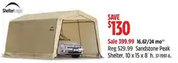 Canadian Tire ShelterLogic Sandstone Peak Shelter offer