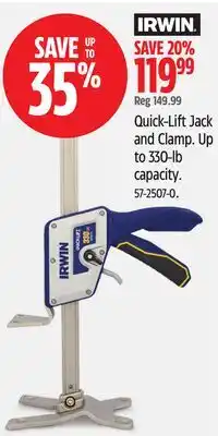 Canadian Tire Quick-Lift Jack and Clamp offer