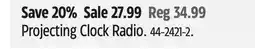 Canadian Tire Bluehive Projecting Clock Radio offer